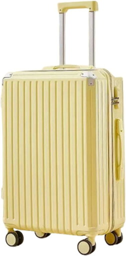 スーツケース キャリーケース 65L キャリーバッグ USB充電口 ファスナー式 超軽量 大型 耐衝撃 静音 ダブルキャスター 360度回転 旅行 ビジネス 出張 イエロー Lサイズ(6-8泊) スーツケース キャリーケース 65L キャリーバッグ USB充電口 ファスナー式 超軽量 大型 耐衝撃 静音 ダブルキャスター 360度回転 旅行 ビジネス 出張 イエロー Lサイズ(6-8泊)