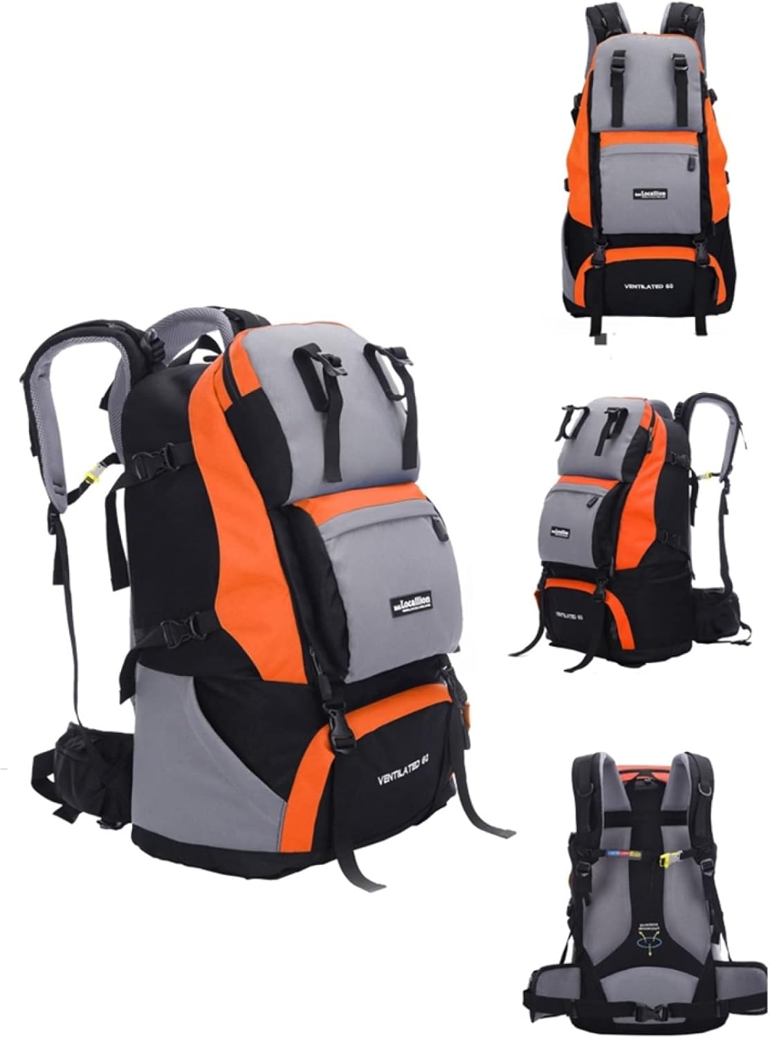 登山バッグ 60L 登山リュック 大容量 ザック 防水 リュックサック バックパック 通気性 超軽量 収納性 多機能 男女兼用 旅行 防災 キャンプ ハイキング アウトドア
