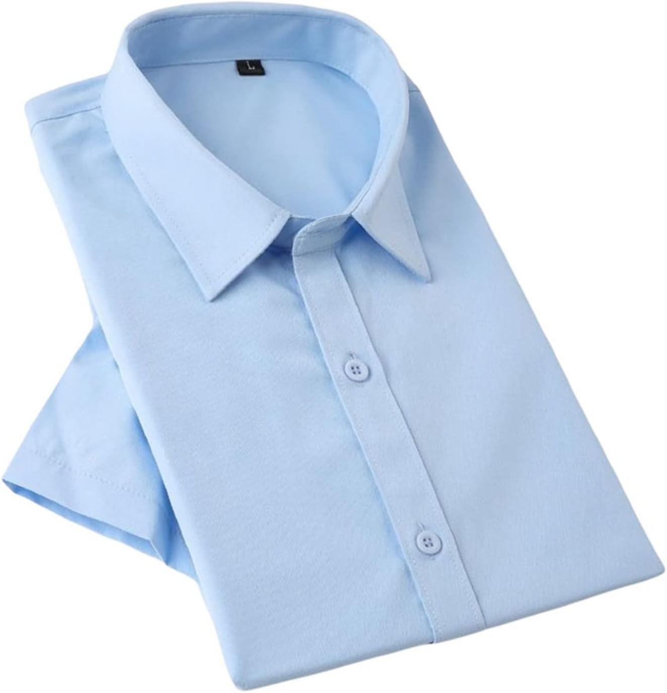 ワイシャツ カッターシャツ 長袖 細身スリムタイトフィット プレミアムコットンポリエステル メッシュ状のからみ織り 春夏用 織柄無地 ホワイト白シャツ