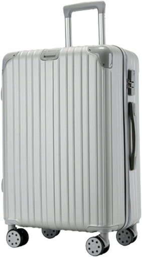 スーツケース キャリーケース 機内持ち込み 35L キャリーバッグ ファスナー式 超軽量 小型 耐衝撃 静音 ダブルキャスター 360度回転 旅行 ビジネス 出張 シルバー Sサイズ(1-3泊) スーツケース キャリーケース 機内持ち込み 35L キャリーバッグ ファスナー式 超軽量 小型 耐衝撃 静音 ダブルキャスター 360度回転 旅行 ビジネス 出張 シルバー Sサイズ(1-3泊)