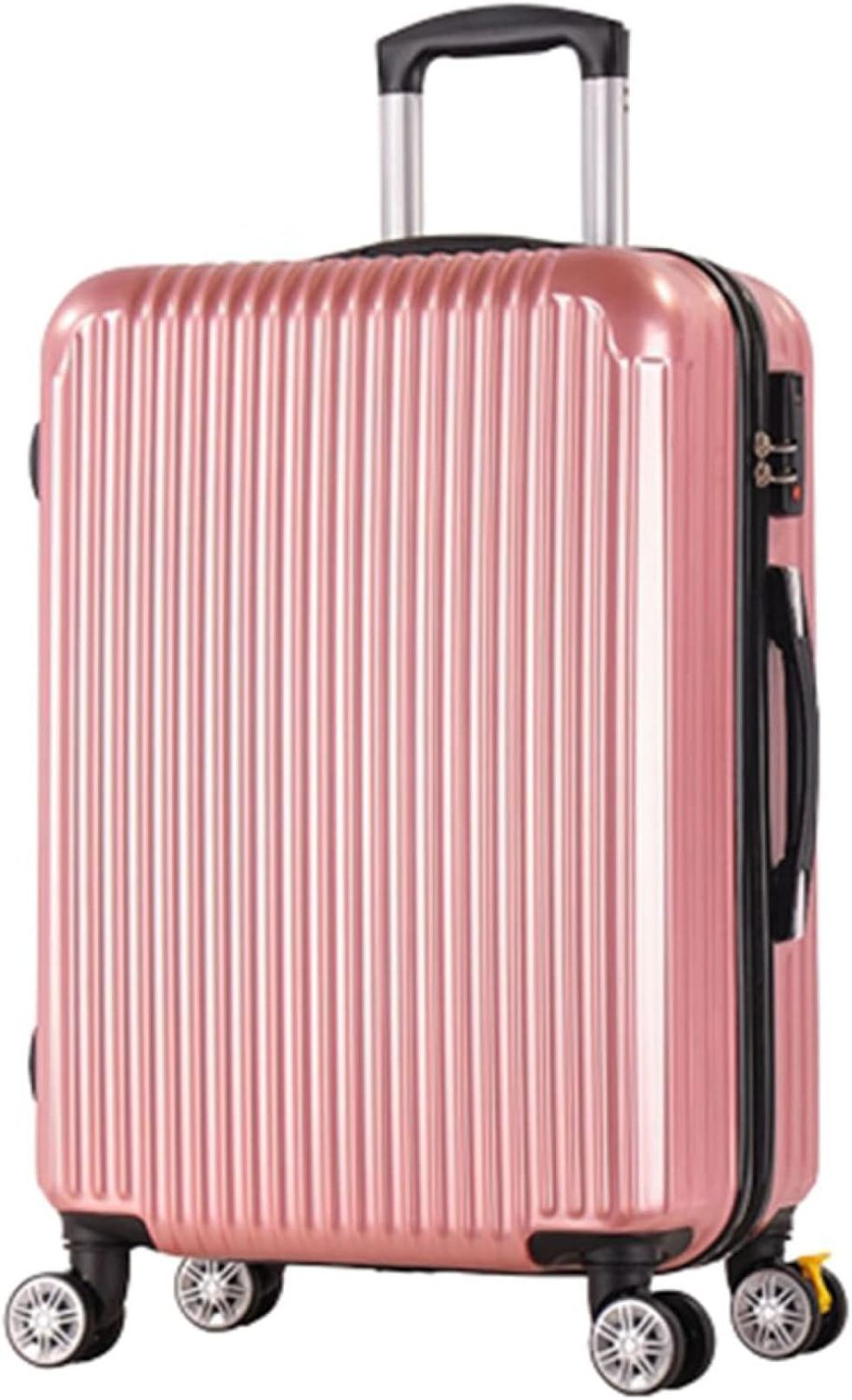 スーツケース キャリーケース 機内持ち込み 35L キャリーバッグ ファスナー式 超軽量 小型 耐衝撃 静音 ダブルキャスター 360度回転 旅行 ビジネス ピンク 出張 大容量 耐衝撃 隠しフック機