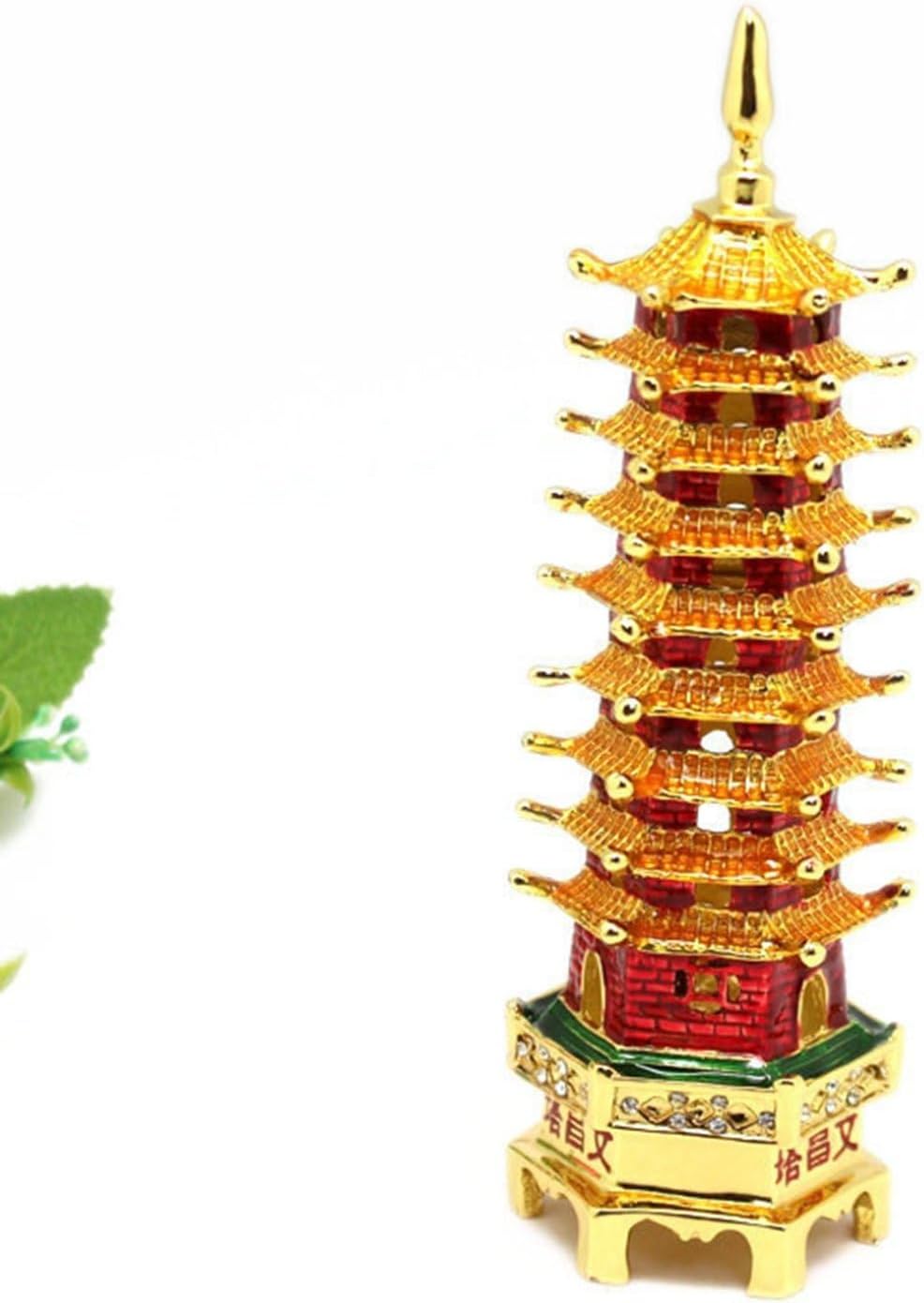 文昌塔 風水グッズ 塔 タワー 九重の塔 置物 風水 合金製 インテリア 縁起物 金運アップ 財運 招財 商売繁盛祈願 繁栄 デコレーション用 雑貨 厄除け お守り 記念日 プレゼント ギフト