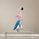 クリスタル かわいい オウムの置物 手作り ガラス 動物像 鳥 本物そっくり 癒しグッズ インテリア オブジェ オーナメント クリエイティブ ファッション プレ...