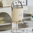 ドリンクピッチャー アクリル ウォーターピッチャー クマ 冷水筒 冷蔵庫 ポット 蛇口付き 3.5L 大容量 冷蔵庫用 冷水容器 ボトル ケトル 水タンク 麦茶...