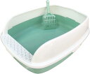 ペットトイレトレー 猫用トイレ 大型猫 小型犬 半密閉型 フェンス キャット 足を乾燥させ 壁付きトイレ いたずら防止 トイレ 躾 お手入れ簡単 床を保護 トレ...