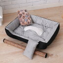 ペットベッド ペットソファー ペットクッション 骨柄 犬用ベッド 夏用 ござ付き クール やんわり 涼しい ペットハウス 滑りにくい裏生地 室内用 お洒落 かわ...