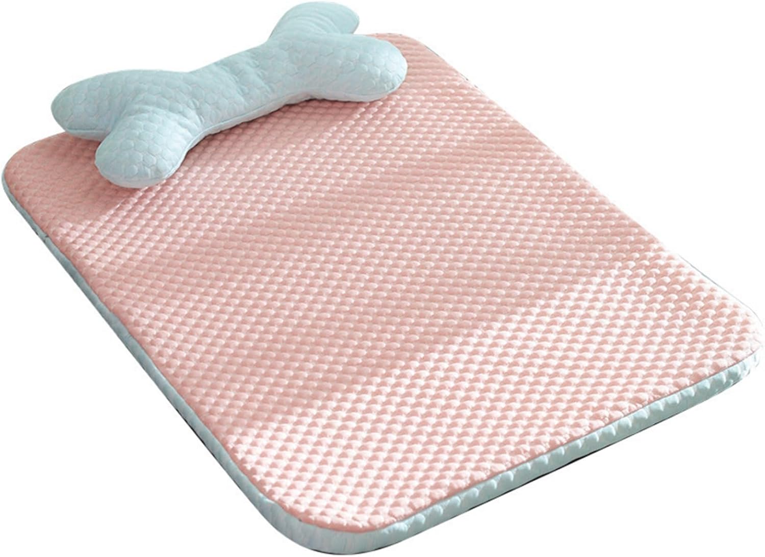 犬 ベッド 猫 ベッド 冷感 涼しい ペットマット ペットクッション やんわり 夏用 枕付き 通気性 クール 冷感マット ペット クッション 滑りにくい お手入れ簡単 清潔簡単 バイカラー ペット用品