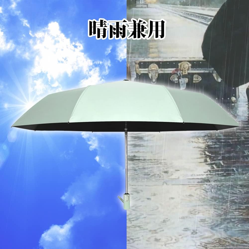 折りたたみ傘 日傘 UVカット ワンタッチ自動開閉 レディース おしゃれ 晴雨兼用 遮光遮熱 メンズ 8本傘骨 耐風撥水 携帯便利