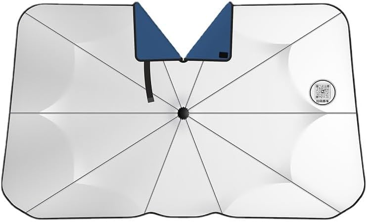 サンシェード 車 フロント フロント 傘型 車用サンシェード 遮光 遮熱 断熱素材 サンシェード 車 フロントカバー UVカット遮蔽 暑さ対策車用 収納便利 キャンプ アウトドア カー用品 車中泊 プ