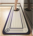 キッチンマット 厨房 グレイ 50×80+50×200cm 台所マット 拭ける PVC PUレザー 幾何学柄 洗濯不要 ダイニングマットマット 足ふきマット 滑り止め 防汚 防油 アメリカントラッド(3)