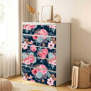 花柄 壁紙 クロス壁紙シール シート のり付き 4花 ふすまに貼れる リメイクシート 45x300cm はがせる襖紙 45cm*3m カッティングシート 剥がせ...