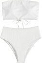 ビキニ 水着 レディース バンドゥ 2点セット ブラ ショーツ 女性用水着 セットアップ 可愛い ビキニ 上下セット おしゃれ 温泉 人気 セパレート 水着 三角ビキニ ハイウエスト 水泳 速乾 セク