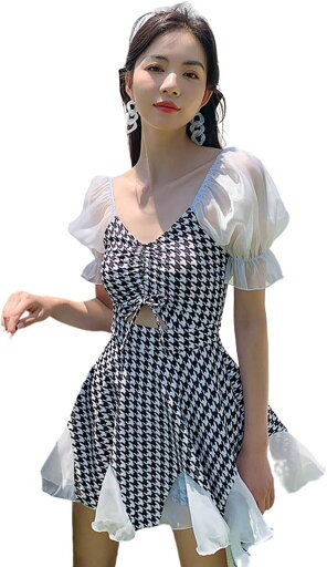 水着 レディース ワンピース水着 体型カバー 千鳥格子水着 オールインワン スイムドレス ビーチウェア 女性水着 ビスチェ風 露出控えめ 水泳水着 可愛い水着 着痩せ 保守 温泉水着 海水浴 ママ用 水着 レディース ワンピース水着 体型カバー 千鳥格子水着 オールインワン スイムドレス ビーチウェア 女性水着 ビスチェ風 露出控えめ 水泳水着 可愛い水着 着痩せ 保守 温泉水着 海水浴 ママ用