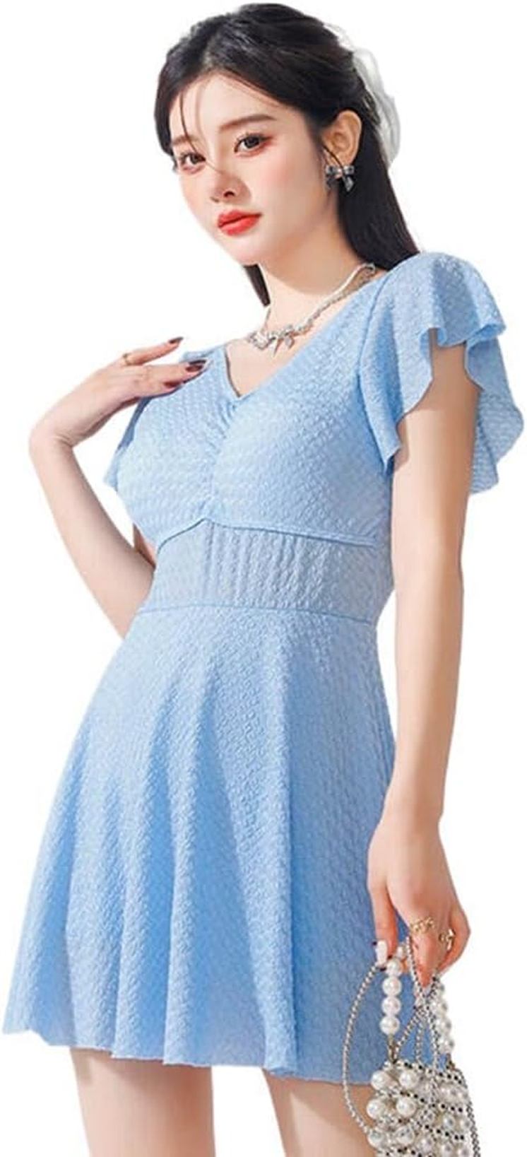 体型カバー 水着 レディース ワンピース シンプル セパレート水着 サウナ ビーチドレス 大きいサイズ 露出控えめ カバーアップ 大人 温泉水着 トップス ママ水着 水泳 プール かわいい 韓国風