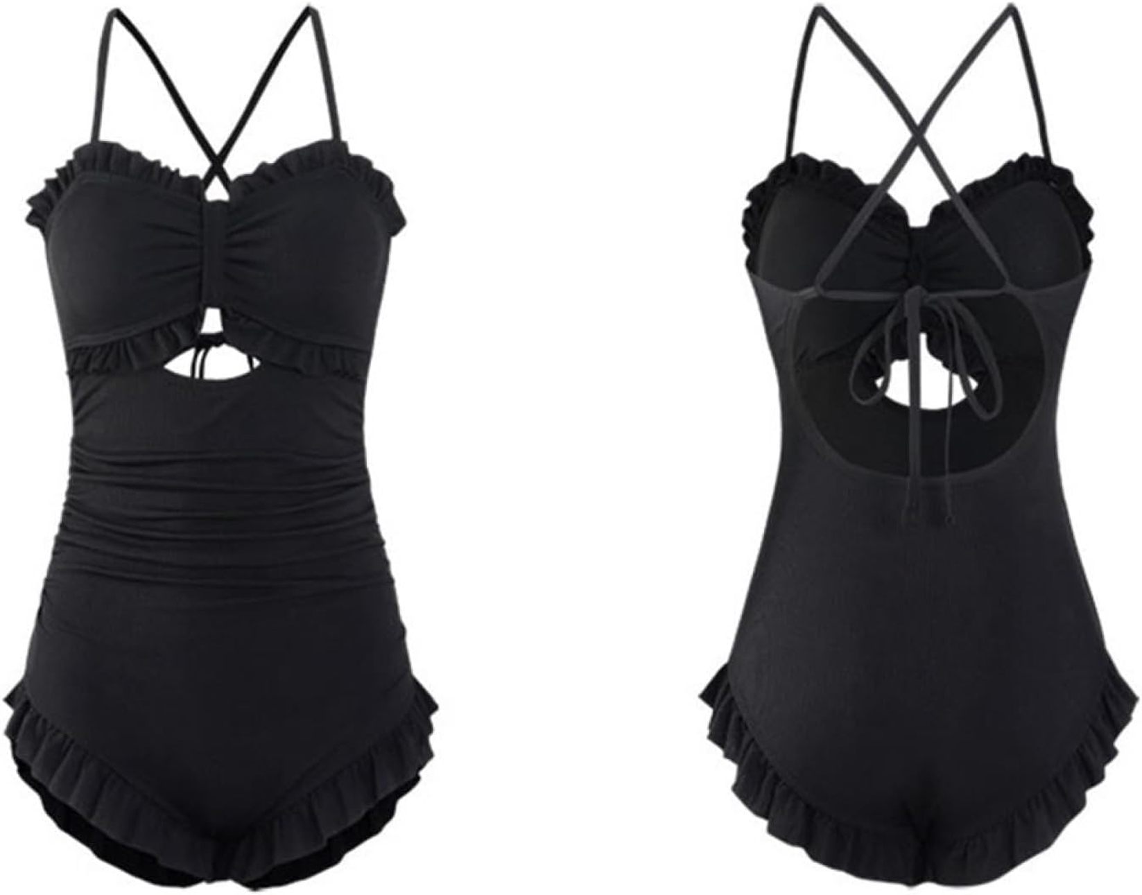 水着 レディース 可愛い 競泳水着 オールインワン 体型カバー フィットネス水着 スイムウェア 胸パッド付き 露出控えめ フリル セクシー 可愛い セクシー 女性 着痩せ セットアップ ファション