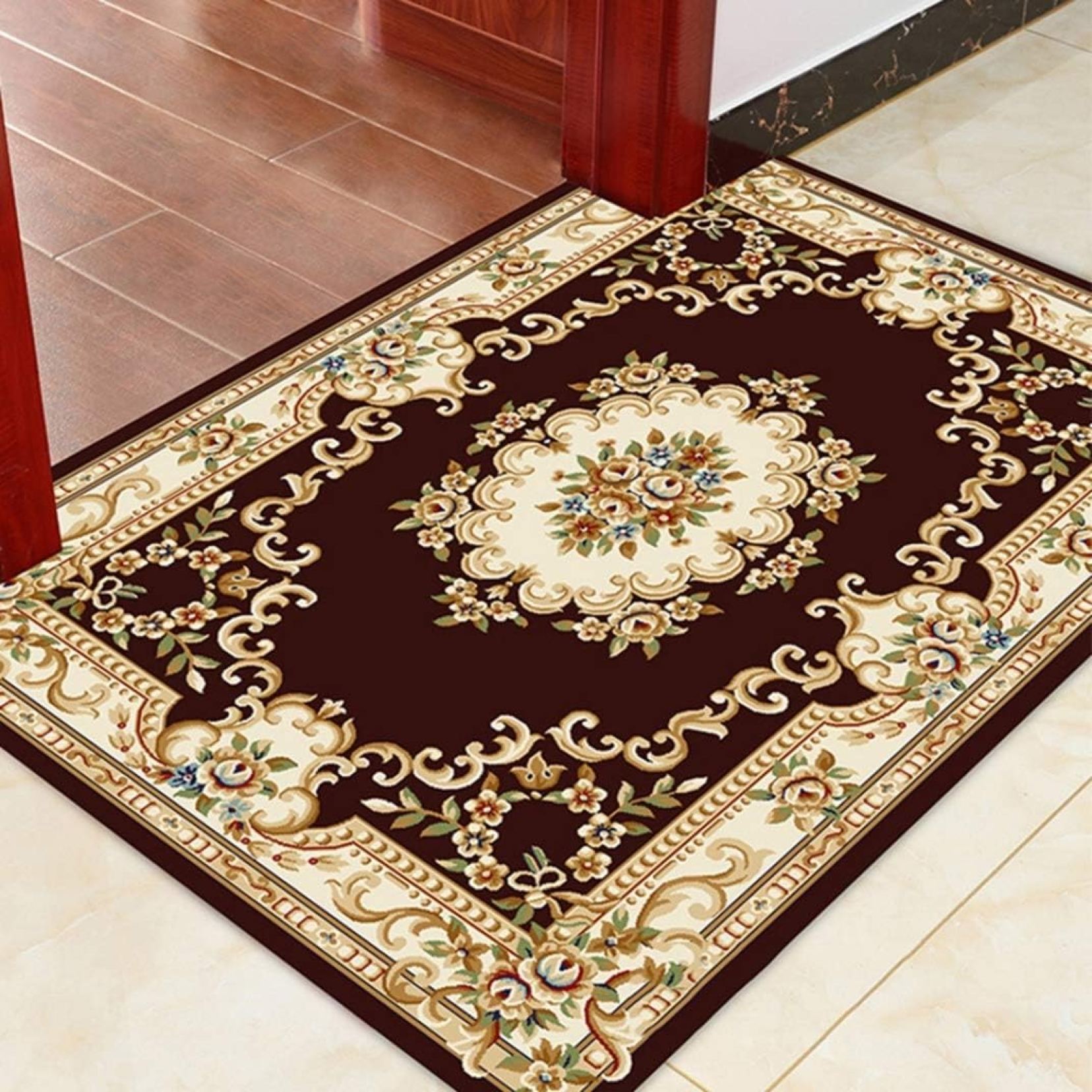 玄関マット ドアマットキッチンマット ふわふわ 洗える お風呂マット かわいい バスマット 滑り止め モダン 北欧 マイクロファイバー 可愛い おしゃれ カラフル インテリア 玄関マット 花柄 マット