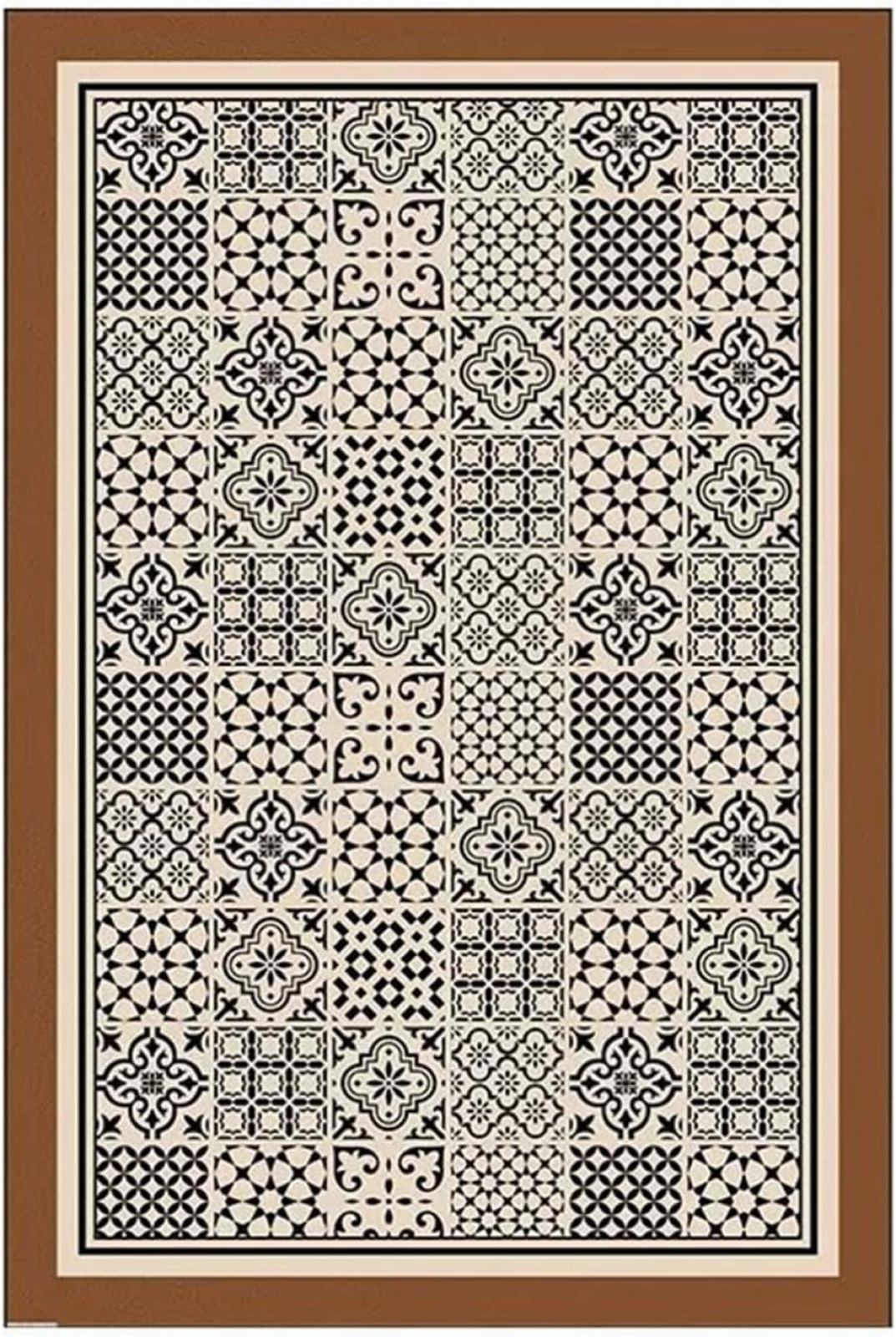 玄関マット puレザー 大判 大きいサイズ 撥水 アンティーク フロアマット クッション 水拭き 洗濯いらず 防水 防汚 傷防止 滑り止め おしゃれ 台所マット 床暖房対応 ヨガマット