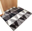 玄関マット 綿 キッチンマット 室内 屋内 お風呂マット ネイビー バスマット マイクロファイバー 滑り止め 北欧 かわいい エントランスマット おしゃれ 廊下マット カラフル 吸水 インテリア 秋
