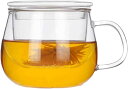 ティー カップ デザイン01 透明マグ コーヒー 耐熱性 ギフト プレゼント 魅力 マグカップ シンプル 取っ手付デザイン インテリア カジュアル 350ml ...