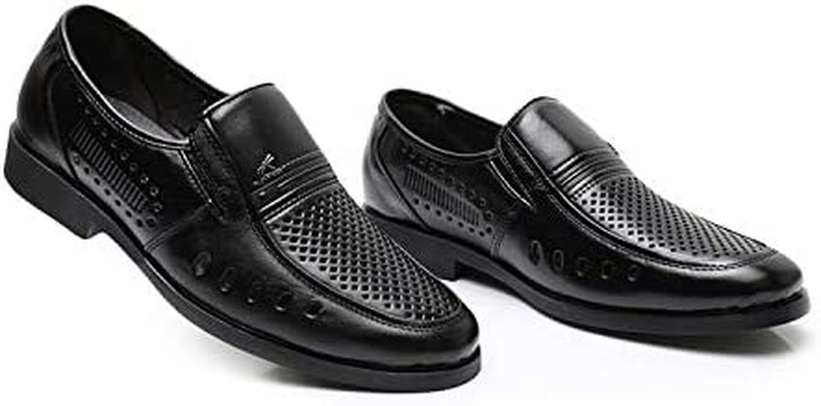 ビジネス シューズ メッシュ サンダル メンズ カジュアルシューズ メンズ 夏 レザー ウォーキング カジュアル ドライビングシューズ オフィス 革靴 滑り止め 軽量 快適 通気性 歩くやすい 日常着