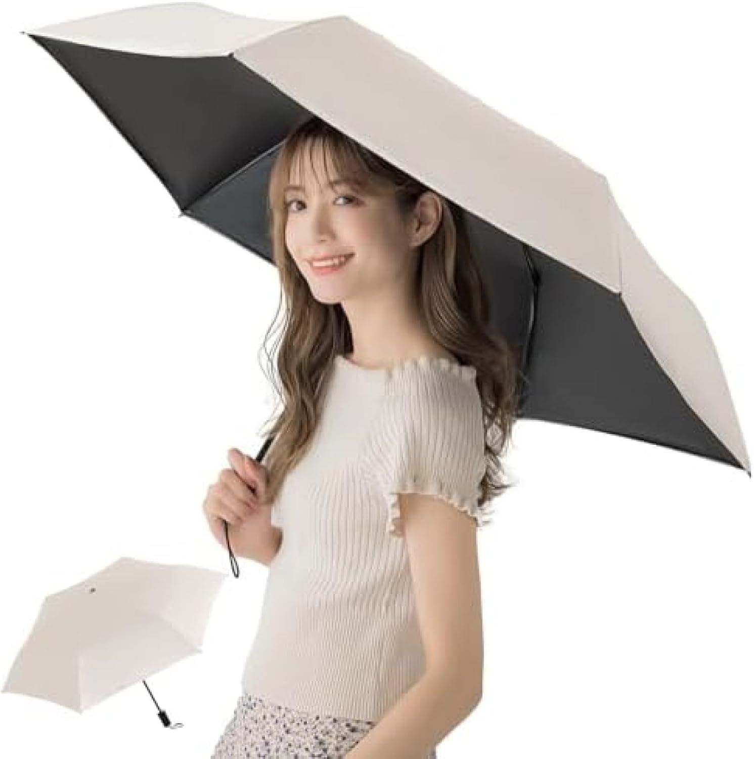 シシベラ 日傘 uvカット 100 遮光 ワンタッチ 自動開閉日傘 折りたたみ傘 日傘兼用雨傘 レディース 完全遮光 軽量 遮熱
