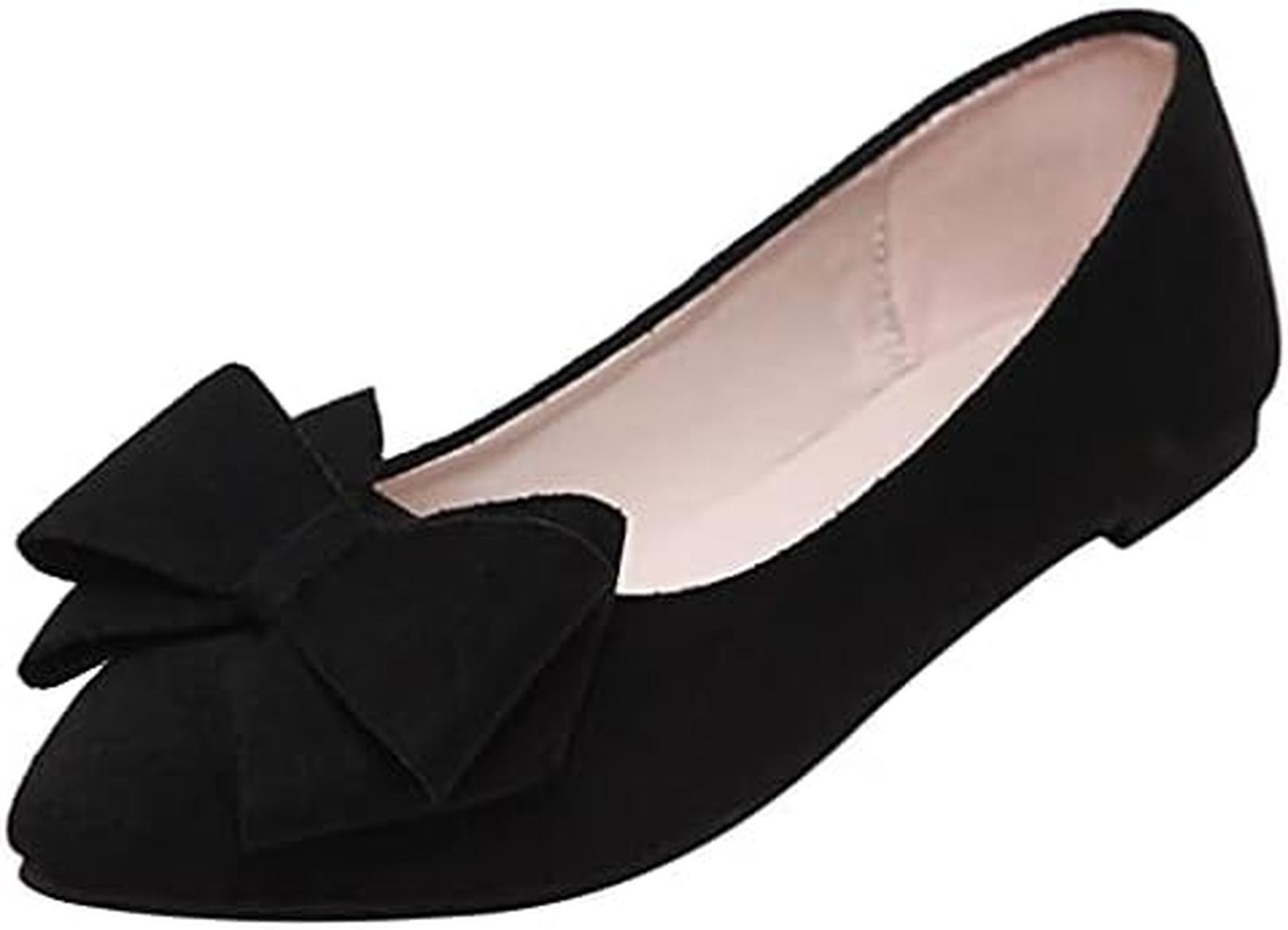 パンプス レディース リボン 可愛い フラットシューズ ポインテッドトゥ 快適 軽量 シューズ 靴 コンフォート 結婚式 大きいサイズ ローヒール 歩きやすい 冠婚葬祭 オフィス 仕事 卒業式 通気