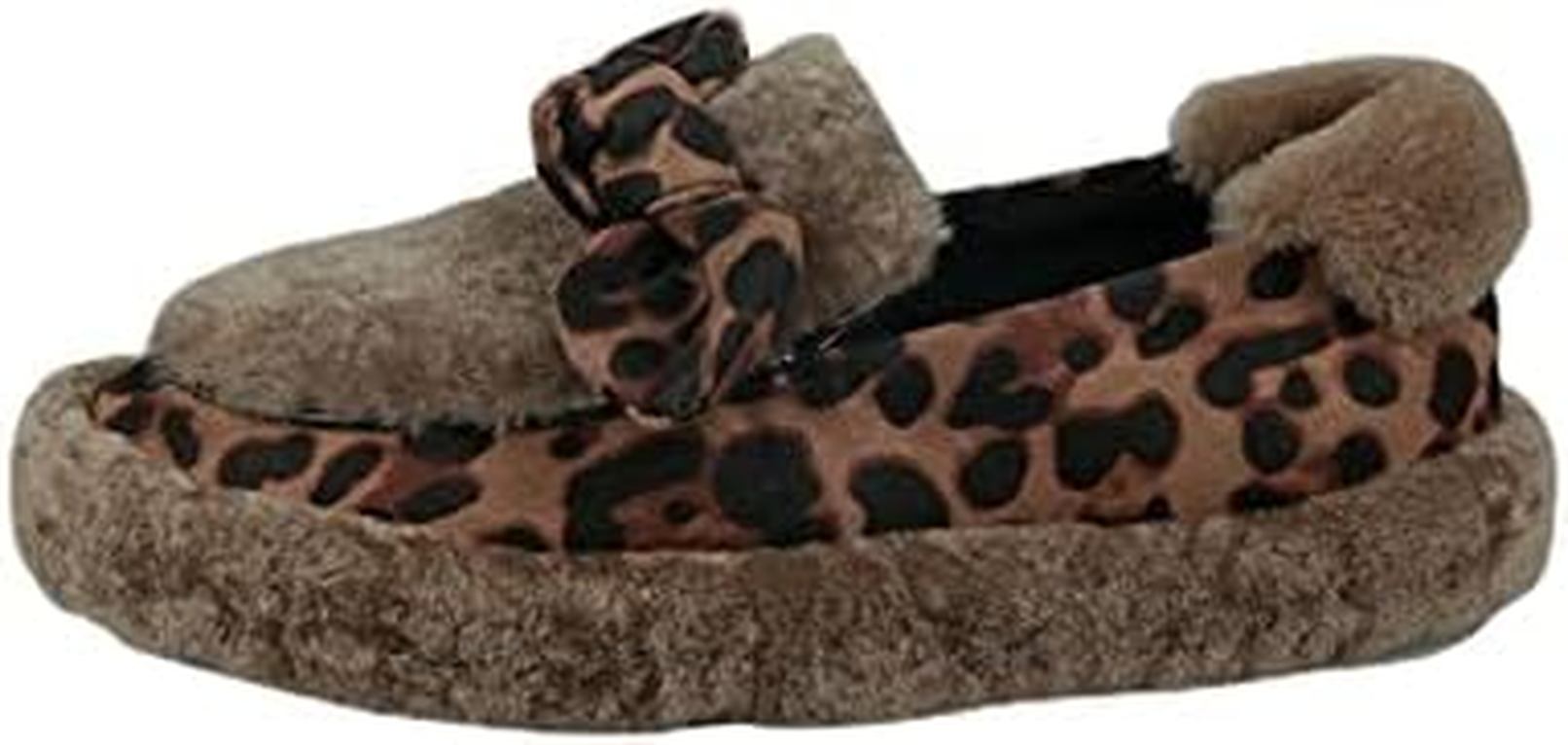 レオパード柄 ムートンモカシン パンプス 暖か ボア 軽量 歩きやすい フラット ローファー ローヒール 履きやすい 疲れない ひもなし 保温 通勤 スリッポン ファーモカシン ぺたんこ靴 柔軟 通学