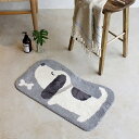 玄関マット ドアマット 室内 屋外 60x90cm 不規則 犬柄 可愛い バスマット 洗える 抗菌防臭 耐摩耗性 汚れにくい ケガ防止 速乾 吸水 低反発 防音...