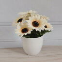 ひまわり 造花 花瓶付き 手作り 本物そっくり オンシジューム 枯れない花 インテリア 写真撮影 お祝い プレゼント 部屋飾り 喫茶店 装飾花 水換え不要 長持ち 光触媒 造花芸術 人工観葉植物 飾り