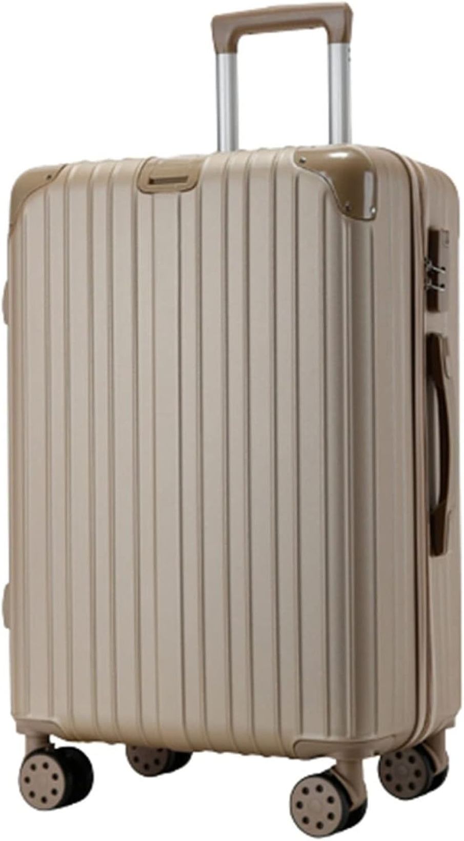 スーツケース キャリーケース キャリーバッグ ファスナー式 超軽量 大型 耐衝撃 人気 静音 ダブルキャスター 360度回転 ビジネス 旅行 出張 ブラウン 軽量 耐衝撃 動かしやすい 静音 キャスタ