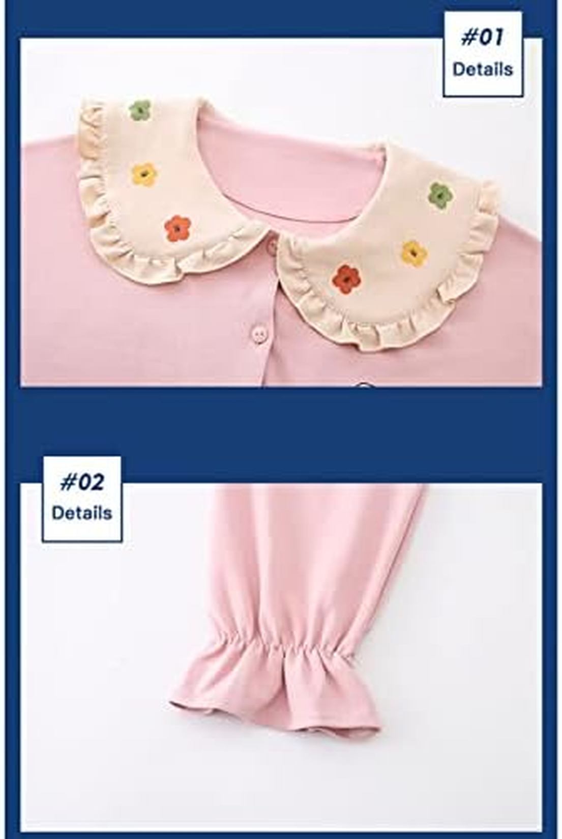 パジャマ レディース ルームウェア 大きいサイズ 可愛い テーラー襟 ラペル 前開き 二点セット 長袖 寝巻き パイピング プリンセススタイル 部屋着 スイート 乙女 姫系 春 ナイトウェア 冬用 M