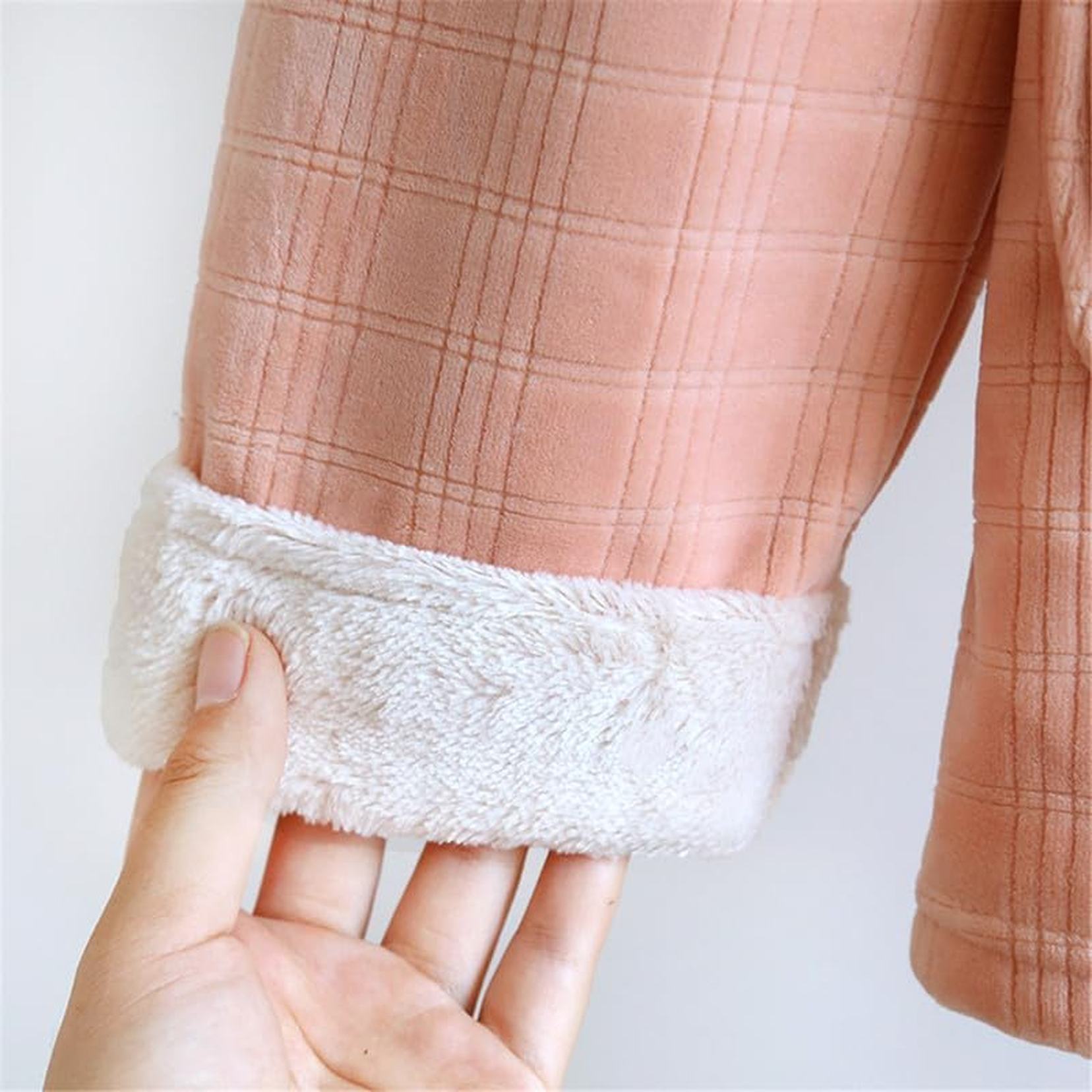 楽天スーパー20%OFF カップル フランネル パジャマ 上下セット 長袖 シャツ ロング パンツ ルームウエア 部屋着 寝間着 秋冬 3