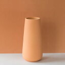 フラワーベース 花器 オレンジ セラミック花瓶 6*22cm 北欧 生け花 装飾品 陶器 おしゃれ花瓶 シンプル 一輪挿し インテリア 和風花瓶 プレゼント ギフト デスクトップ花瓶 ホワイト 花瓶(3)