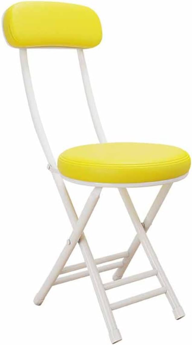 折りたたみ椅子 パイプ椅子 チェア キッチンチェア 背付き 折りたたみチェアー 背付き折りたたみクッションチェア 折りたたみ 折畳 クッション チェアー イス 椅子 コンパクト スリム イエロー 収納