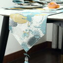 テーブルランナー 30×183cm 30*200 つむぎリバーシブル テーブルセンター ブル- リバーシブル 布 おしゃれ かわいい モダン アジアン 和風 敬老の日 テーブルランナー ダマスク柄 ハ