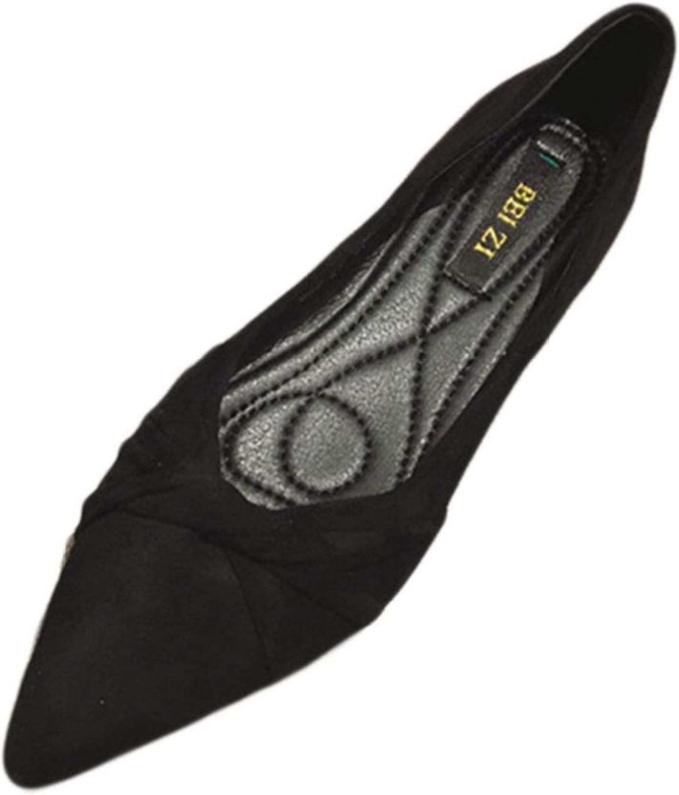 ポインテッドトゥ レディース パンプス ぺたんこ ローヒール スエード調 フラットシューズ バレエシューズ 柔らかい 歩きやすい カジュアル 大きいサイズ 軽量 走れる レディース 立ち仕事 シューズ