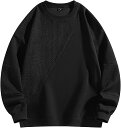 長袖tシャツ メンズ トレーナー 秋服 パーカー ゆったり 大きいサイズ かっこいい ビッグシルエット おしゃれ クルーネック 人気 無地 カットソー ストリー...