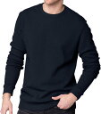 長袖tシャツ メンズ tシャツ 無地 ワッフル 春秋 柔らかい 快適 カットソーtシャツ クルーネック 薄手 トップス 日常着 通気 おしゃれ ゆったり ストリ...