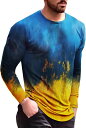 長袖tシャツ メンズ tシャツ 柄 春秋 カットソーtシャツ クルーネック 薄手 大きいサイズ ゆったり 柔らかい 快適 トップス 日常着 おしゃれ かっこいい...
