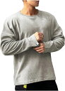 長袖tシャツ メンズ トレーナー プルオーバー カットソー パーカー トレーニングウェア カジュアル ボタン付き袖口 インナーシャツ シンプル オーバーサイズ ...