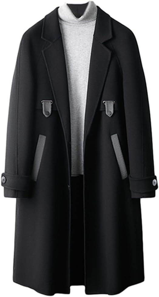 楽天スーパー10%OFF ロングコート メンズ メルトン 秋 冬 チェスター 大きいサイズ 無地 トレンチコート ボタン 防寒 暖かい ビジネス カジュアル 修身 ファッション かっこいい 通学 通勤 お出かけ 紳士服 韓国風