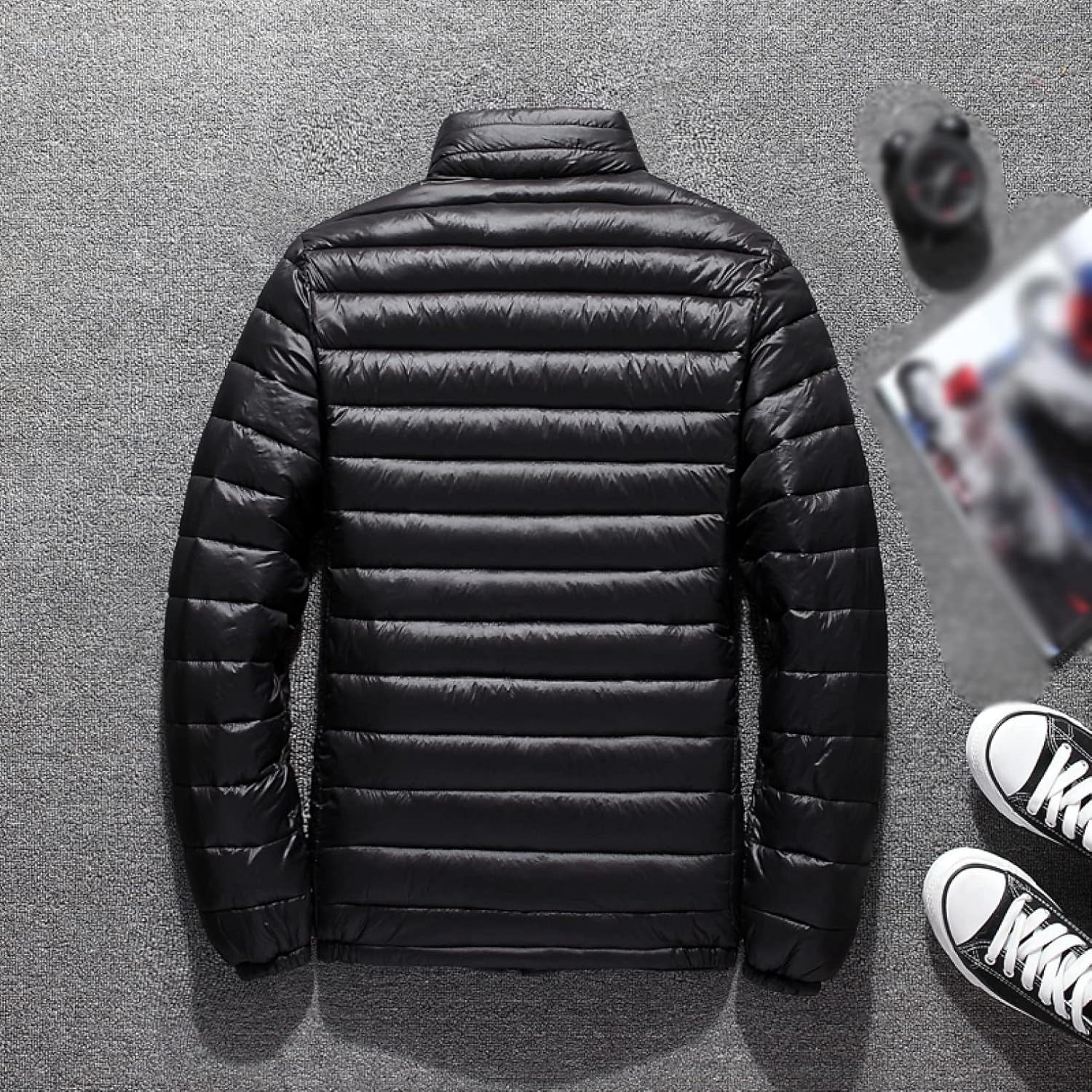 楽天スーパー10%OFF ジャケット メンズ ダウンジャケット ショート丈 中綿コート ジャンパー ジップアップ アウター 中綿ジャケット 立ち襟 防風 防寒着 厚手 秋冬 冬 無地 おしゃれ ストリート カジュアル 大きいサ