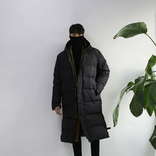 ダウンジャケット 厚手 冬 メンズ ダウンコート ロング丈 スタンドカラー フート付き取外し可 中綿ジャケット 防寒対策 暖か アウター 冬服 紳士用 大きいサイズ カジュアル 普段着 アウトドア 通