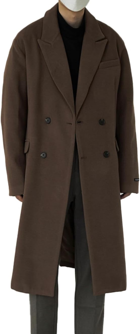 楽天スーパー10%OFF メンズ ロングコート ロング ジャケット チェスターコート ウール 厚手 秋冬 ビジネス 無地 紳士服 防寒 大きいサイズ 防寒ジャケット ウール チェスターコート 冬コート 防寒着 メルトン カジュ