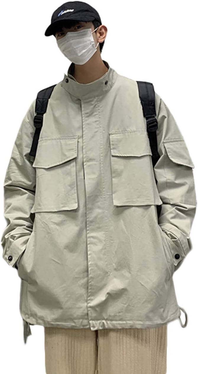 ジャケット メンズ ジャンパー ブルゾン カジュアル 長袖 ゆったり アウター コート 防風 アウトドア ウインドブレーカー 春服 大きいサイズ