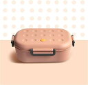 弁当箱 1000ml 子供 学生 ポータブル お弁当箱 電子レンジ 食品容器 学校 屋外 通勤 ランチボックス ピンク