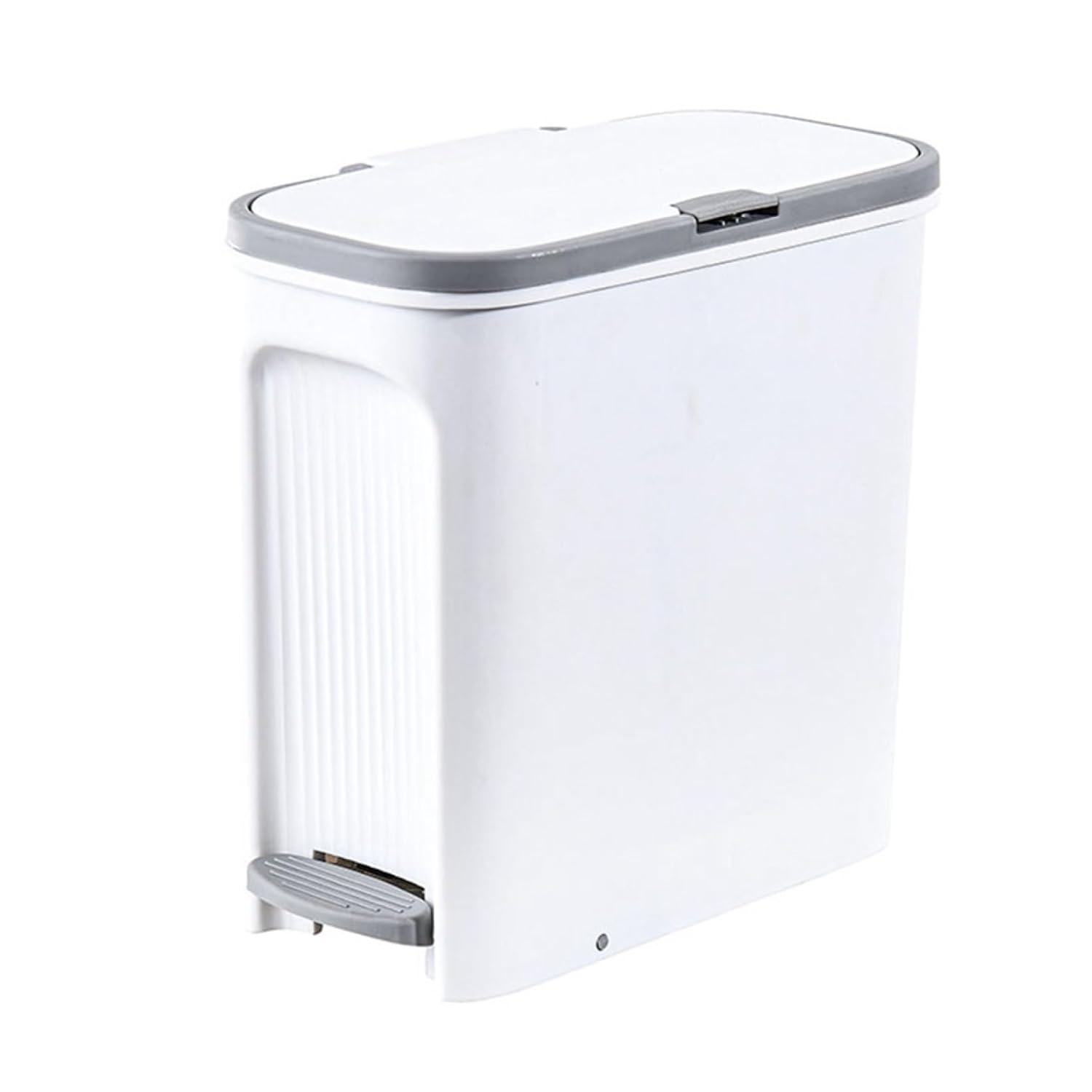 ゴミ箱 ふた付き 15L ダストボックス 角型 プッシュ ペダル式 ごみ箱 スリム おしゃれ 抗菌 消臭 密閉 音無し 部屋 キッチン リビングルーム トイレ 浴室 オフィス用 プラスチック