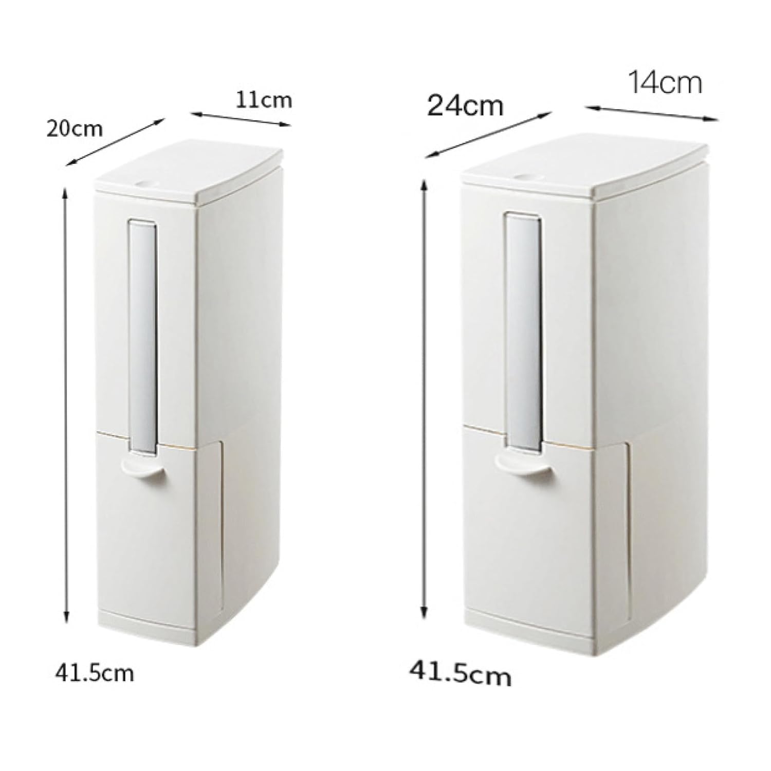 ゴミ箱 ふた付き 7L ダストボックス 角型 プッシュ式 ごみ箱 スリム おしゃれ 抗菌 消臭 密閉 音無し トイレ 浴室 プラスチック