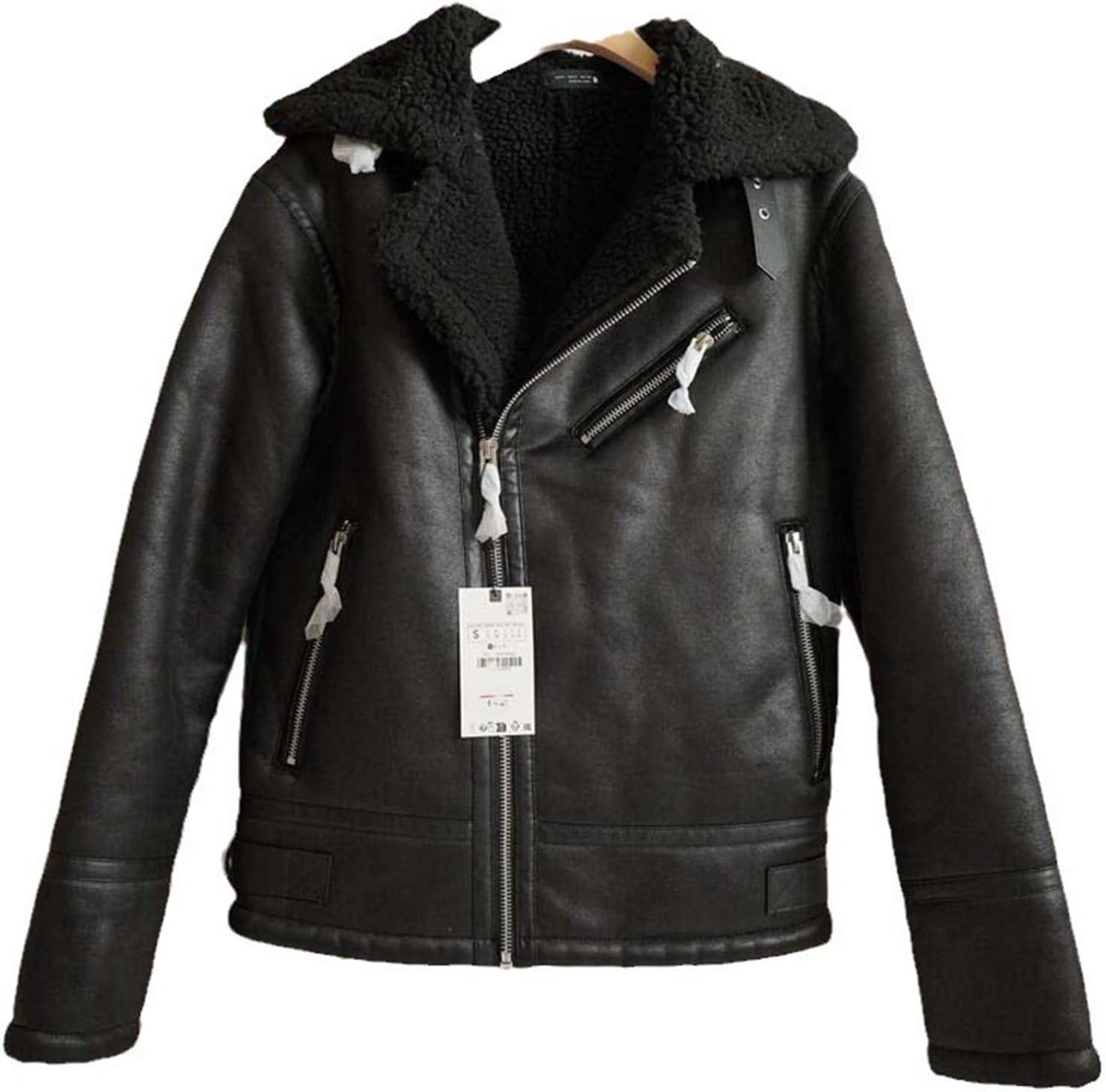 メンズ ムートンB-3ジャケット フライトジャケット ムートンジャケット ヴィンテージ レザージャケット フェイクスエード 裏ボア フェイクムートン 防寒 防風保温 アウター バイクジャケット 革ジャ