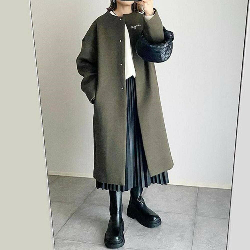 Rakuten - チェスターコート レディース トレンチコート 秋冬コート アウター モッズコート ミドル丈 オフィス きれいめ おしゃれ 防風 防寒 暖かい 着痩せ 20代 30代 40代